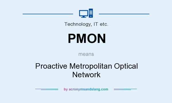 What does PMON mean? It stands for Proactive Metropolitan Optical Network