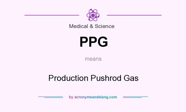 What does PPG mean? It stands for Production Pushrod Gas