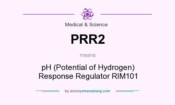 What does PRR2 mean? It stands for pH (Potential of Hydrogen) Response Regulator RIM101