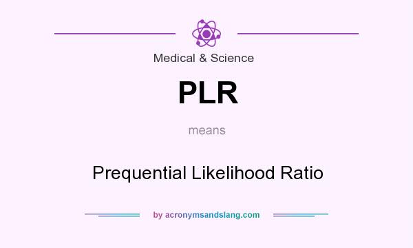 What does PLR mean? It stands for Prequential Likelihood Ratio
