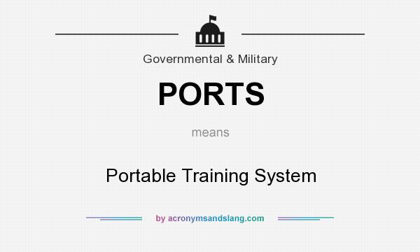 What does PORTS mean? It stands for Portable Training System