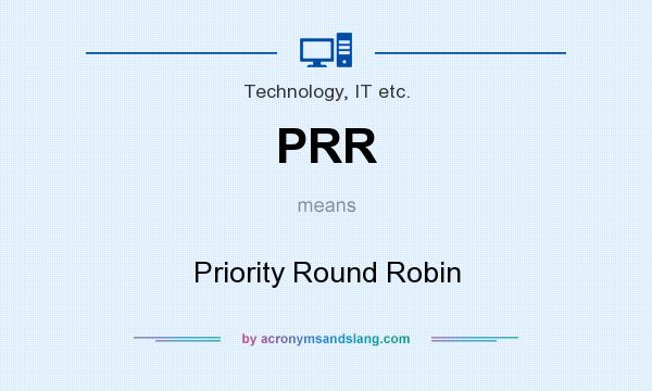 What does PRR mean? It stands for Priority Round Robin