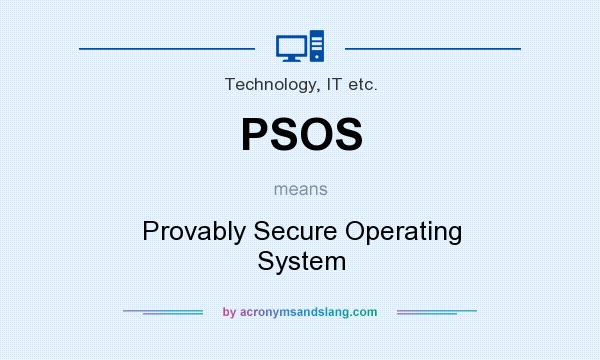 What does PSOS mean? It stands for Provably Secure Operating System