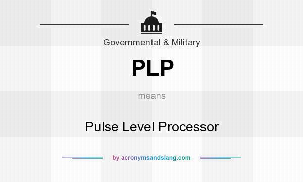 What does PLP mean? It stands for Pulse Level Processor