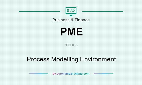 What does PME mean? It stands for Process Modelling Environment