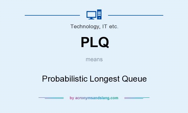 What does PLQ mean? It stands for Probabilistic Longest Queue