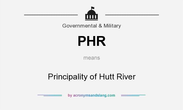 What does PHR mean? It stands for Principality of Hutt River