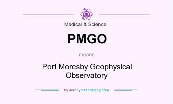 What does PMGO mean? It stands for Port Moresby Geophysical Observatory