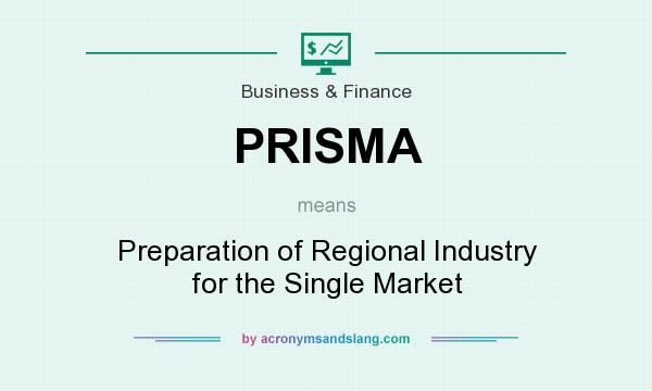 What does PRISMA mean? It stands for Preparation of Regional Industry for the Single Market