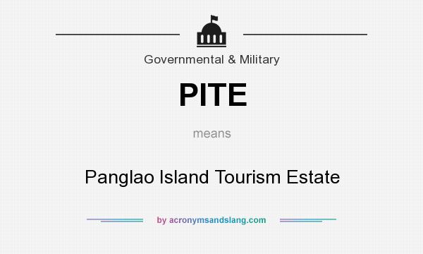 What does PITE mean? It stands for Panglao Island Tourism Estate