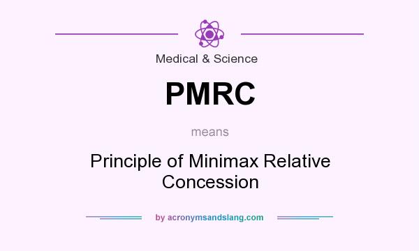What does PMRC mean? It stands for Principle of Minimax Relative Concession