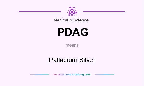 What does PDAG mean? It stands for Palladium Silver