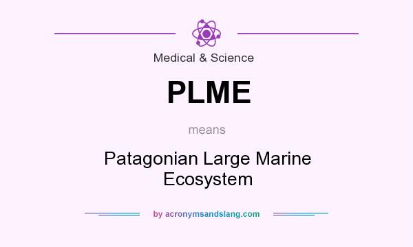 What does PLME mean? It stands for Patagonian Large Marine Ecosystem