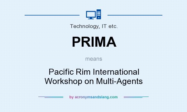 What does PRIMA mean? It stands for Pacific Rim International Workshop on Multi-Agents