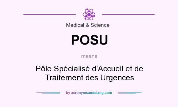What does POSU mean? It stands for Pôle Spécialisé d`Accueil et de Traitement des Urgences