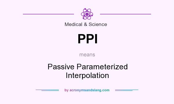 What does PPI mean? It stands for Passive Parameterized Interpolation