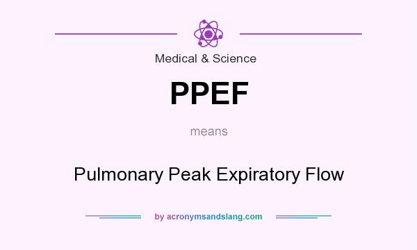 What does PPEF mean? It stands for Pulmonary Peak Expiratory Flow