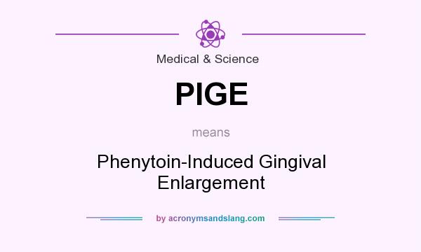What does PIGE mean? It stands for Phenytoin-Induced Gingival Enlargement