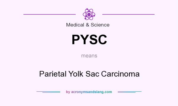 What does PYSC mean? It stands for Parietal Yolk Sac Carcinoma