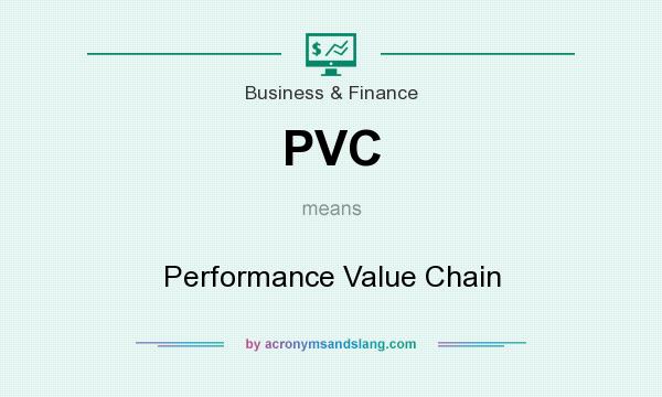 What does PVC mean? It stands for Performance Value Chain