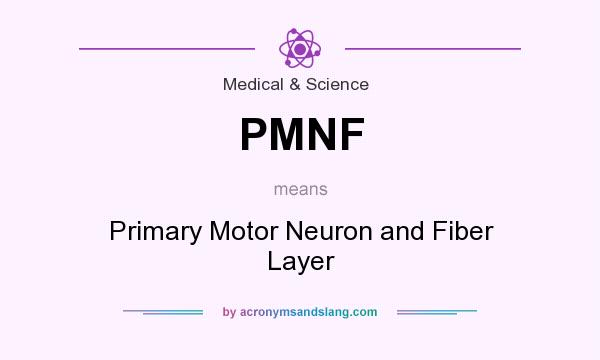 What does PMNF mean? It stands for Primary Motor Neuron and Fiber Layer