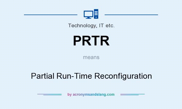 What does PRTR mean? It stands for Partial Run-Time Reconfiguration
