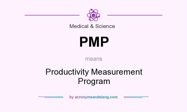 What does PMP mean? It stands for Productivity Measurement Program