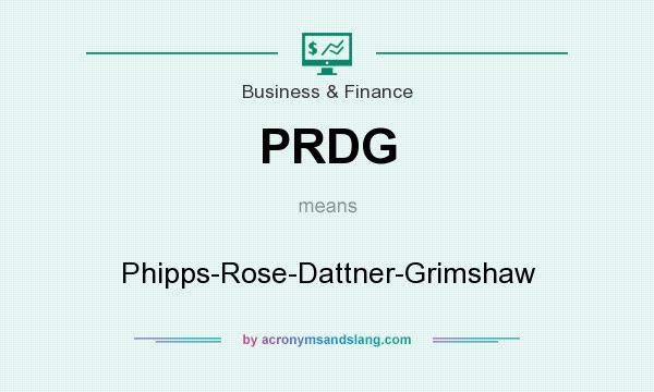 What does PRDG mean? It stands for Phipps-Rose-Dattner-Grimshaw