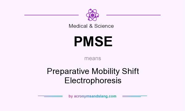What does PMSE mean? It stands for Preparative Mobility Shift Electrophoresis
