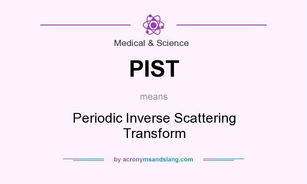 What does PIST mean? It stands for Periodic Inverse Scattering Transform