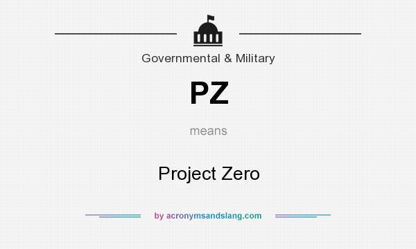 What does PZ mean? It stands for Project Zero
