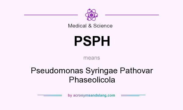 What does PSPH mean? It stands for Pseudomonas Syringae Pathovar Phaseolicola