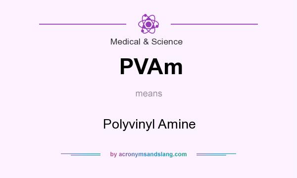 What does PVAm mean? It stands for Polyvinyl Amine