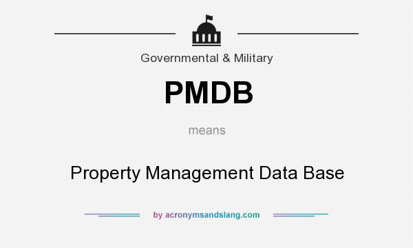 What does PMDB mean? It stands for Property Management Data Base