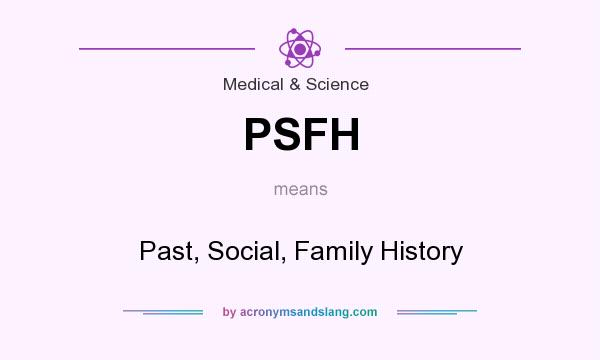 What does PSFH mean? It stands for Past, Social, Family History