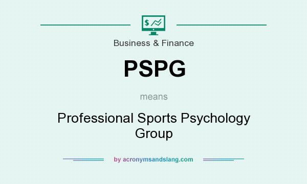 What does PSPG mean? It stands for Professional Sports Psychology Group