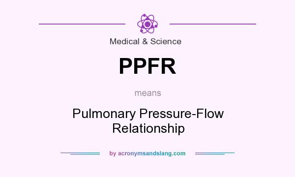 What does PPFR mean? It stands for Pulmonary Pressure-Flow Relationship