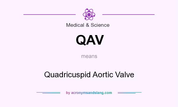 What does QAV mean? It stands for Quadricuspid Aortic Valve