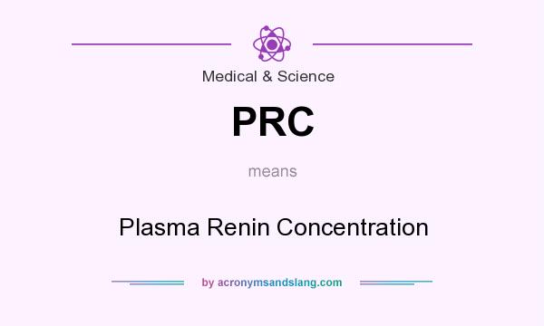What does PRC mean? It stands for Plasma Renin Concentration