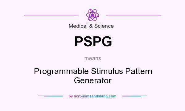 What does PSPG mean? It stands for Programmable Stimulus Pattern Generator