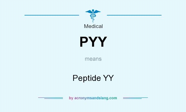 What does PYY mean? It stands for Peptide YY