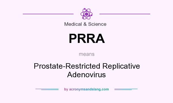 What does PRRA mean? It stands for Prostate-Restricted Replicative Adenovirus