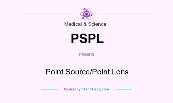 What does PSPL mean? It stands for Point Source/Point Lens