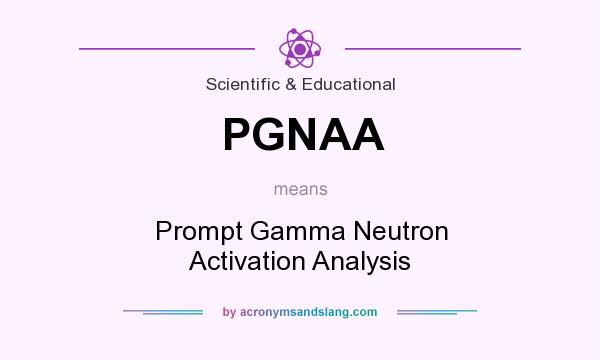 What does PGNAA mean? It stands for Prompt Gamma Neutron Activation Analysis