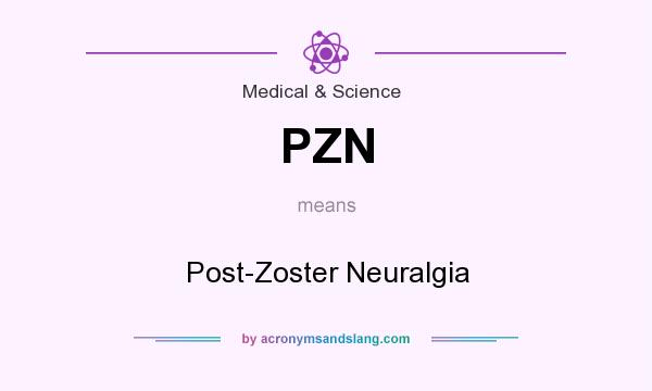 What does PZN mean? It stands for Post-Zoster Neuralgia