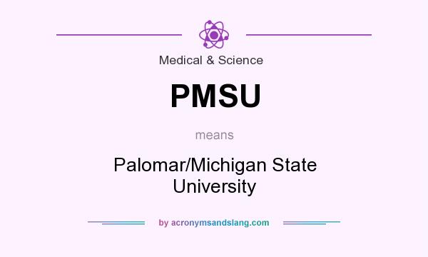 What does PMSU mean? It stands for Palomar/Michigan State University