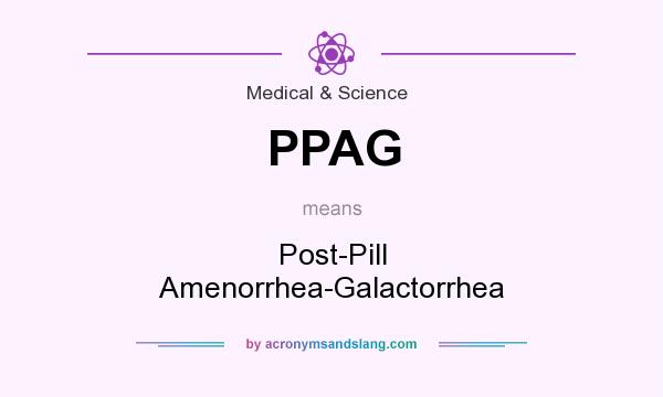 What does PPAG mean? It stands for Post-Pill Amenorrhea-Galactorrhea