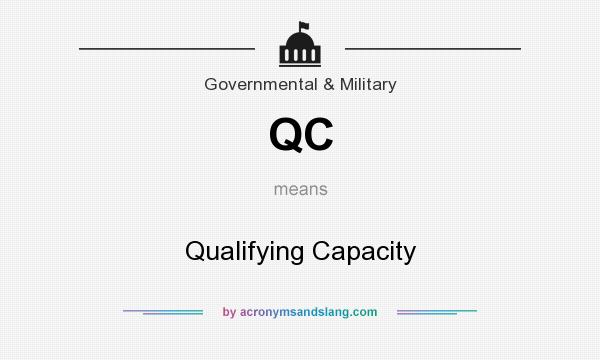 What does QC mean? It stands for Qualifying Capacity