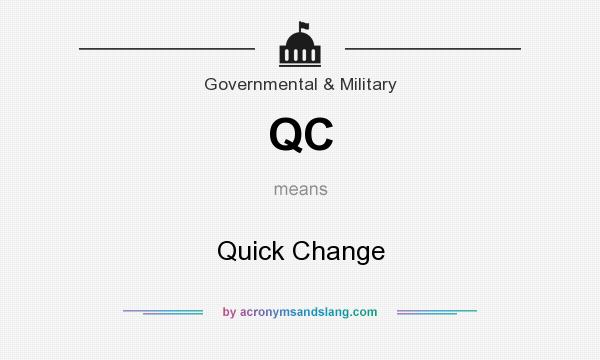 What does QC mean? It stands for Quick Change
