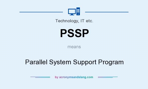 What does PSSP mean? It stands for Parallel System Support Program